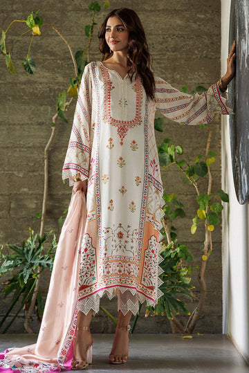 Deepak Perwani | Festive Lawn 24 | KTD4077 - Khanumjan Pakistani Clothes and Designer Dresses in UK, USA