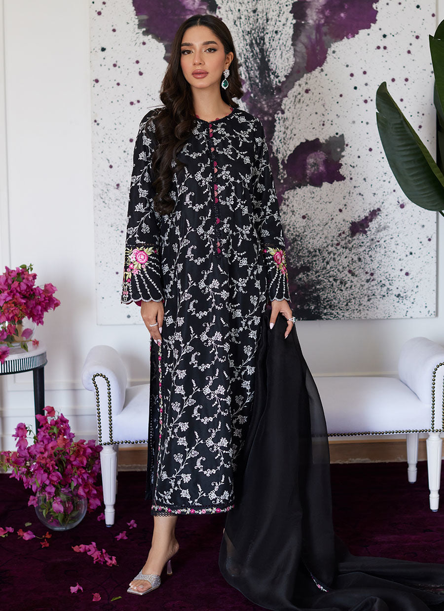Farah Talib Aziz | Luna Eid Collection 24 | VITTORIA BLACK - Khanumjan  Pakistani Clothes and Designer Dresses in UK, USA