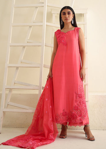 Umsha | Luxury Pret | TROPICAL PINK - Khanumjan Pakistani Clothes and Designer Dresses in UK, USA