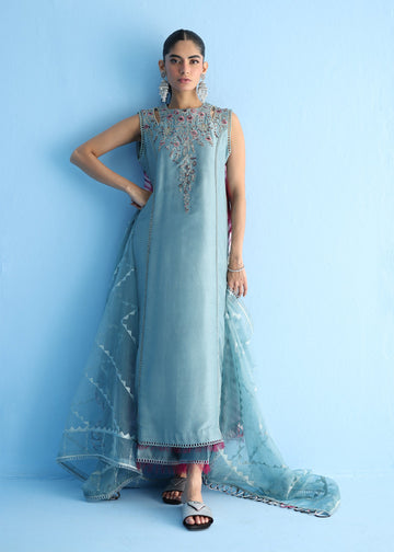 Umsha | Luxury Pret | SOAKED ASH PLUM - Khanumjan Pakistani Clothes and Designer Dresses in UK, USA