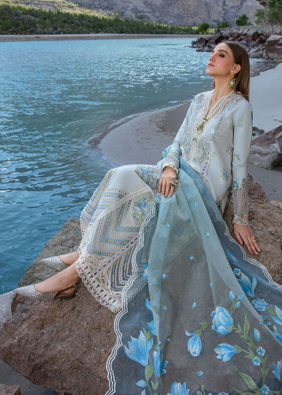 Crimson | Lawn 2024 | Forget Me Not - Ice Blue - Khanumjan  Pakistani Clothes and Designer Dresses in UK, USA