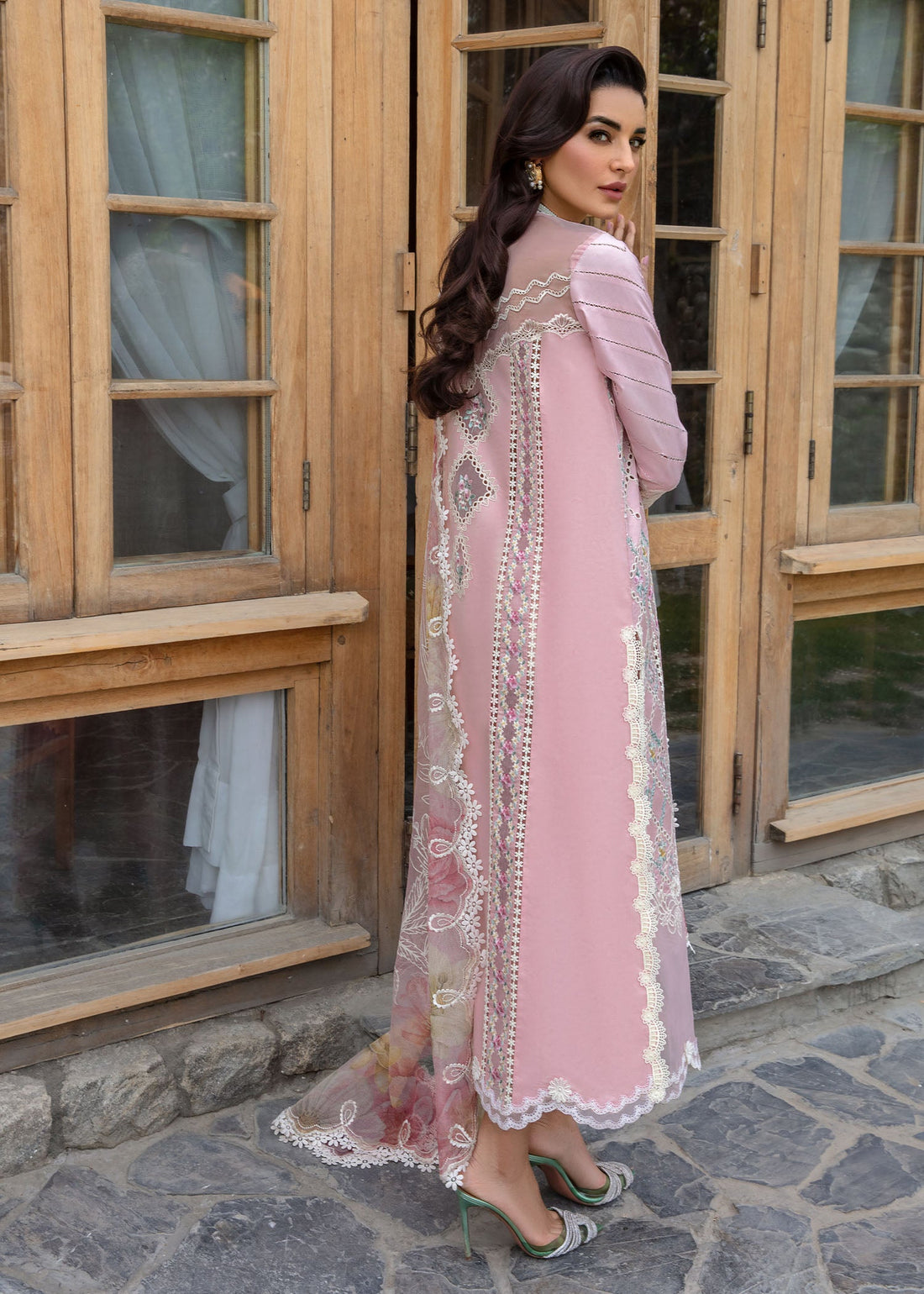 Crimson | Lawn 2024 | A Floral Mesh - Rose Pink - Khanumjan  Pakistani Clothes and Designer Dresses in UK, USA