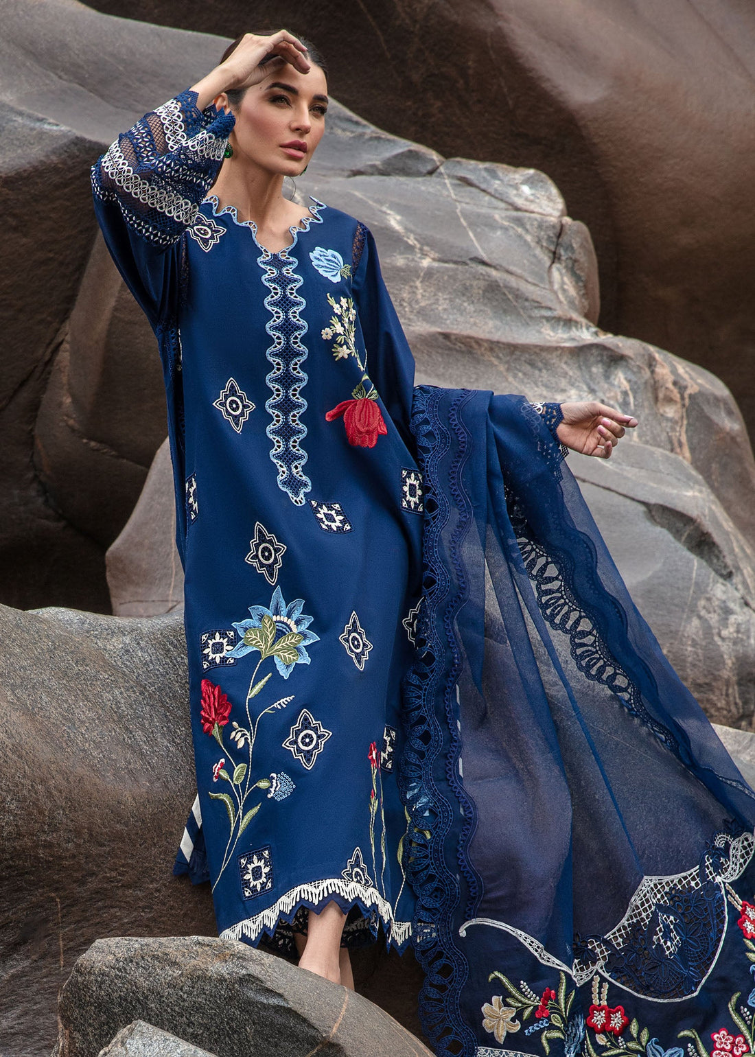 Crimson | Lawn 2024 | Into The Wild - Midnight Blue - Khanumjan  Pakistani Clothes and Designer Dresses in UK, USA