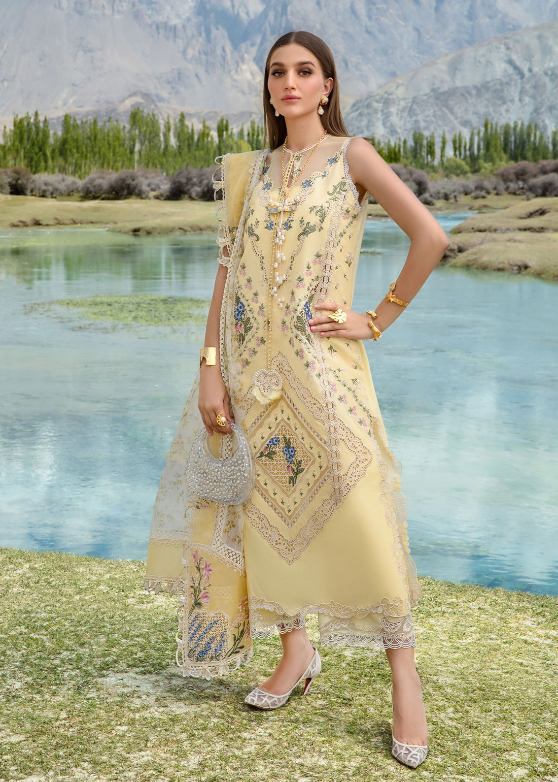 Crimson | Lawn 2024 | A French Brunch - Sunflower Yellow - Khanumjan  Pakistani Clothes and Designer Dresses in UK, USA
