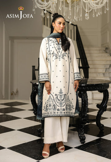 Asim Jofa | Summer Rhapsody | AJMCH-02 EMBROIDERED CAMBRIC