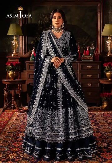 Asim Jofa | Makhmal Wedding Velvet 23 | AJMM-04 - Khanumjan Pakistani Clothes and Designer Dresses in UK, USA