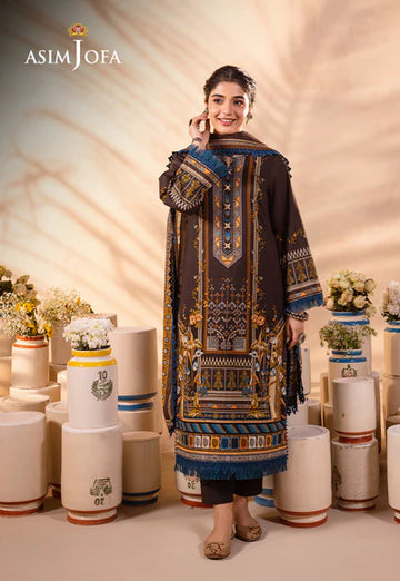 Asim Jofa | Prints Essentials | AJUB-18 - Khanumjan Pakistani Clothes and Designer Dresses in UK, USA
