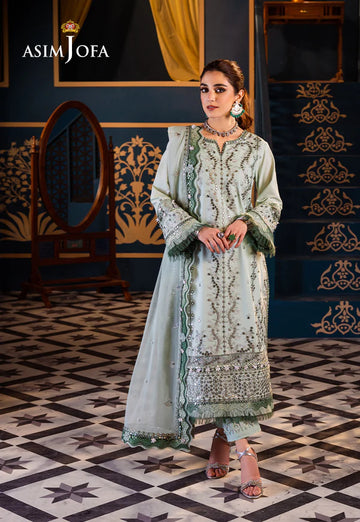 Asim Jofa | Fasana e Ishq Eid Luxury Lawn | AJFI-17 - Khanumjan Pakistani Clothes and Designer Dresses in UK, USA
