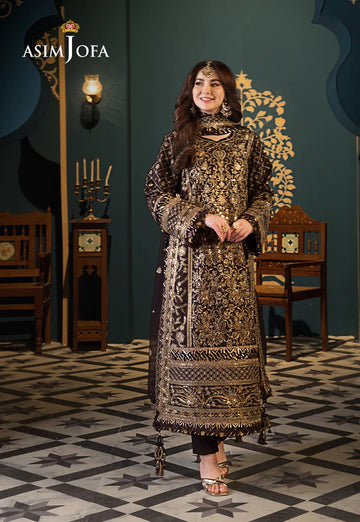 Asim Jofa | Fasana e Ishq Eid Luxury Lawn | AJFI-04 - Khanumjan Pakistani Clothes and Designer Dresses in UK, USA