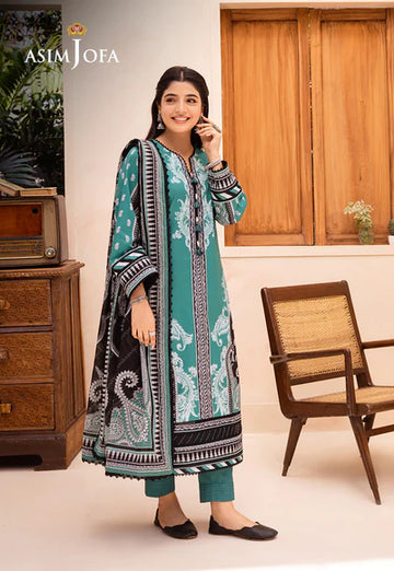 Asim Jofa | Prints Essentials | AJUB-03 - Khanumjan Pakistani Clothes and Designer Dresses in UK, USA