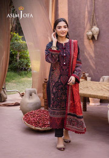 Asim Jofa | Prints Essentials | AJUB-12 - Khanumjan Pakistani Clothes and Designer Dresses in UK, USA