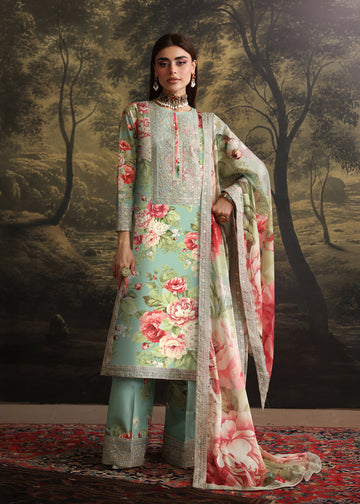 Humjoli | Rehana Luxury Collection | AQUA PINK
