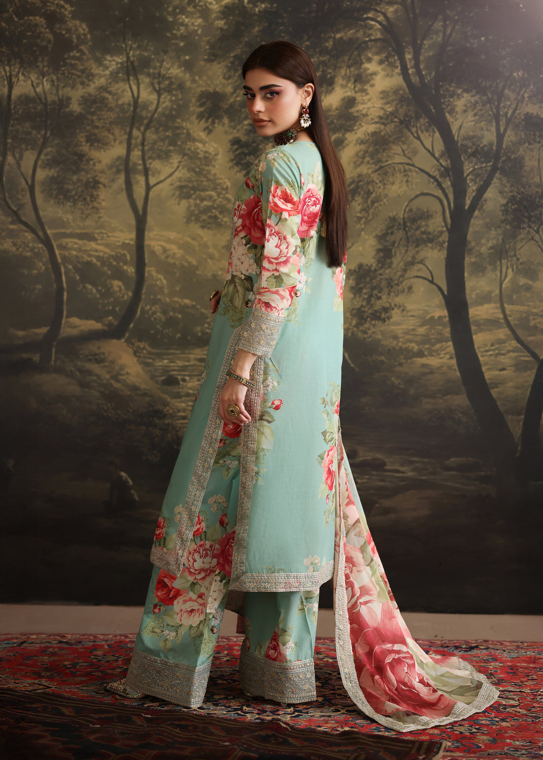 Humjoli | Rehana Luxury Collection | AQUA PINK