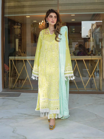 Faiza Faisal | Maya Luxury Lawn | Derya - Khanumjan Pakistani Clothes and Designer Dresses in UK, USA