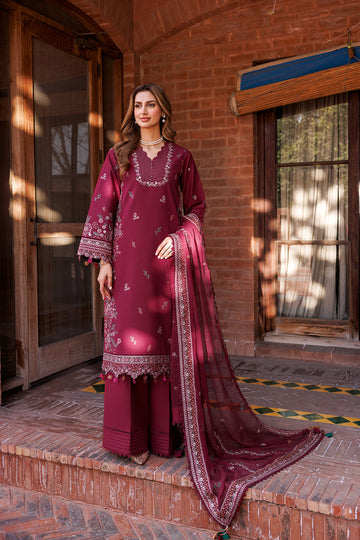 Farasha | Dastoor Embroidered Lawn SS24 | RUBY GLAM - Khanumjan Pakistani Clothes and Designer Dresses in UK, USA