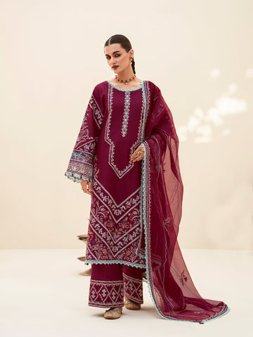 Fozia Khalid | Eid Edit 24 | Mulberry - Khanumjan Pakistani Clothes and Designer Dresses in UK, USA