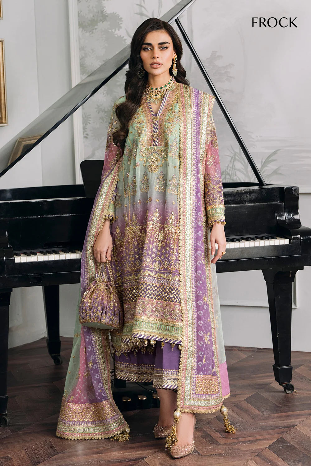 Baroque | Chantelle Embroidered Collection | CH12-08 - Khanumjan  Pakistani Clothes and Designer Dresses in UK, USA