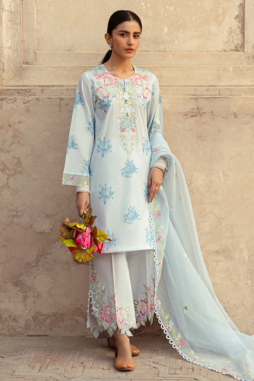 Cross Stitch | Premium Lawn 24 | DAWN MIST - Khanumjan Pakistani Clothes and Designer Dresses in UK, USA
