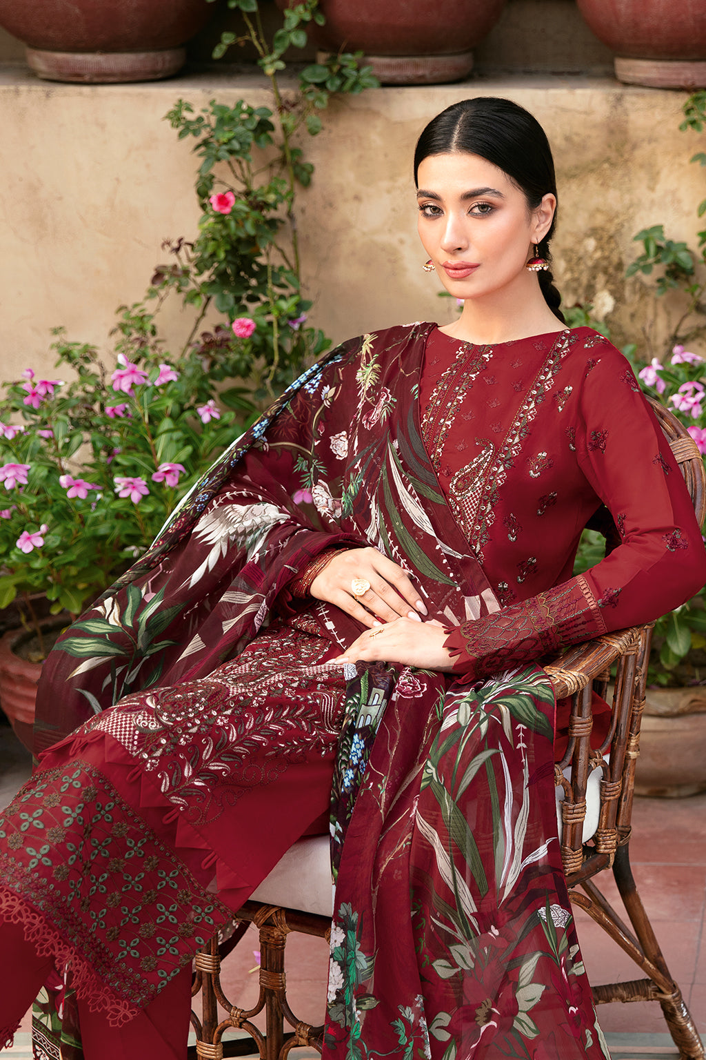 Ramsha | Mashaal Luxury Lawn | L-803 - Khanumjan  Pakistani Clothes and Designer Dresses in UK, USA