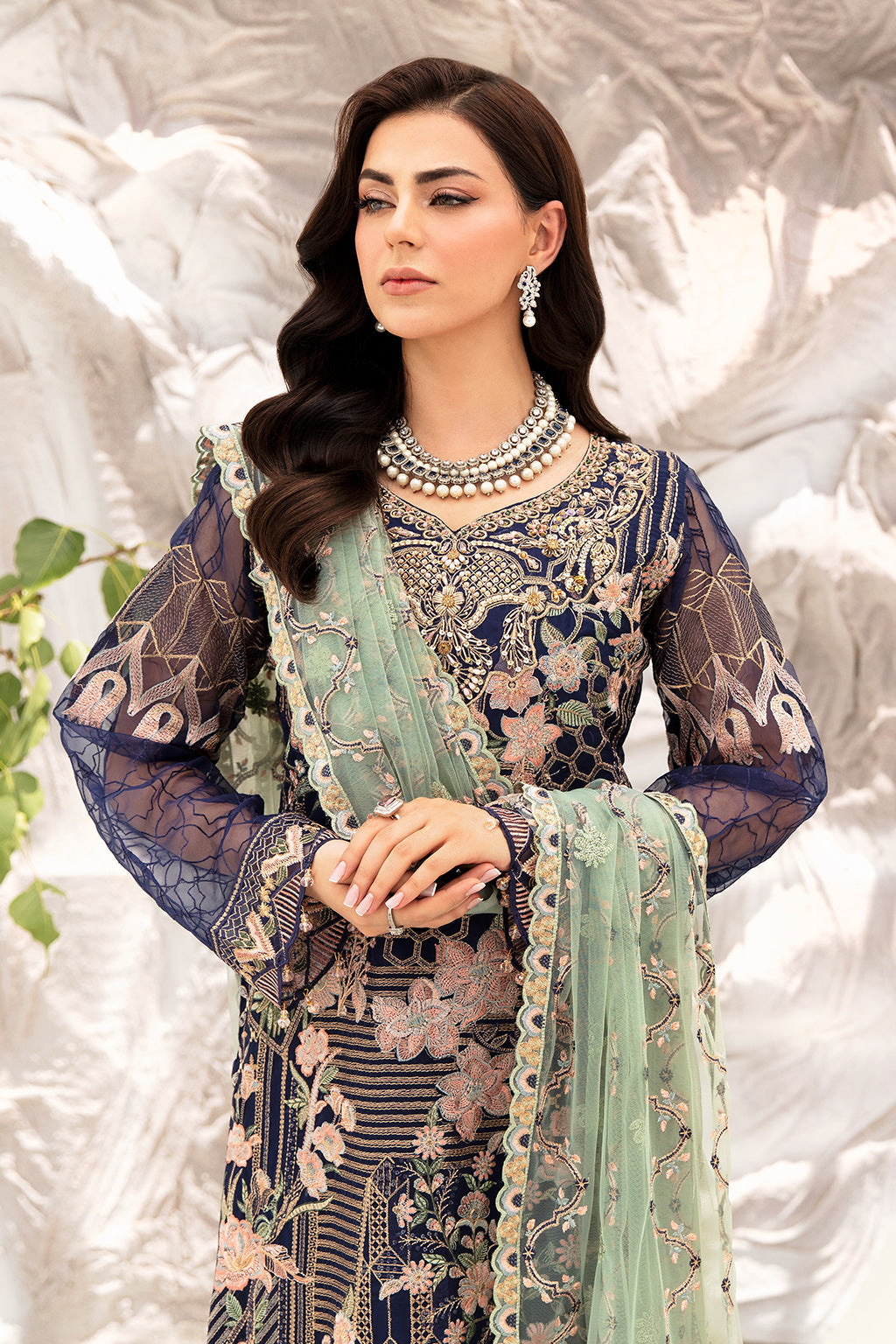Ramsha | Minhal Organza Collection | M-902 - Khanumjan  Pakistani Clothes and Designer Dresses in UK, USA