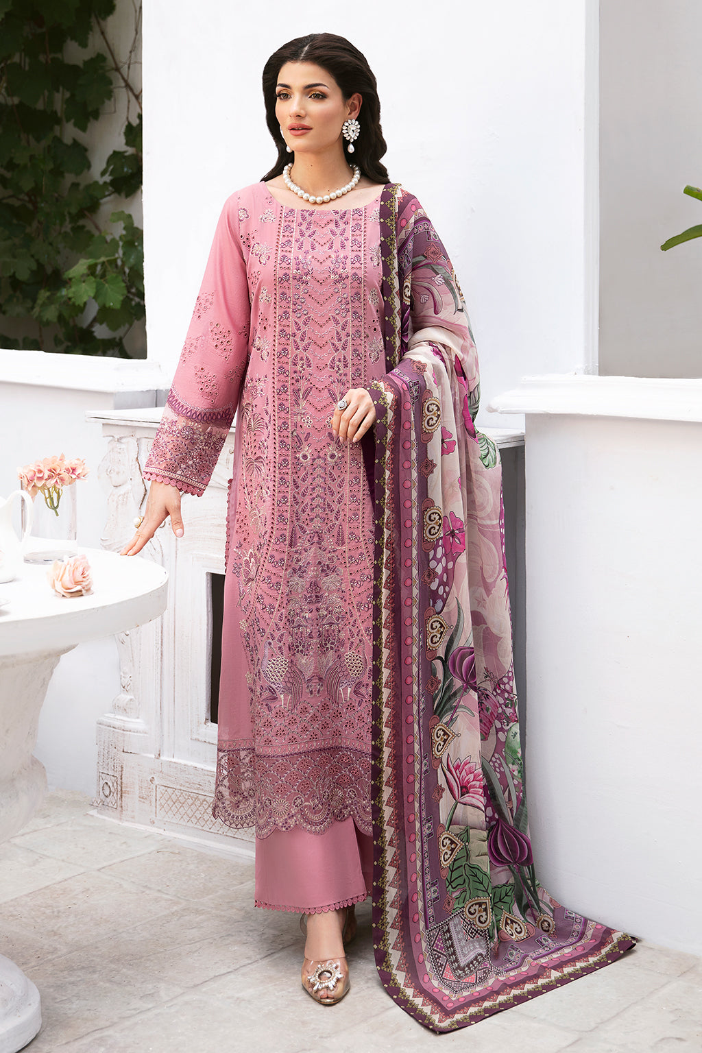 Ramsha | Andaaz Lawn Collection | Z-909 - Khanumjan  Pakistani Clothes and Designer Dresses in UK, USA