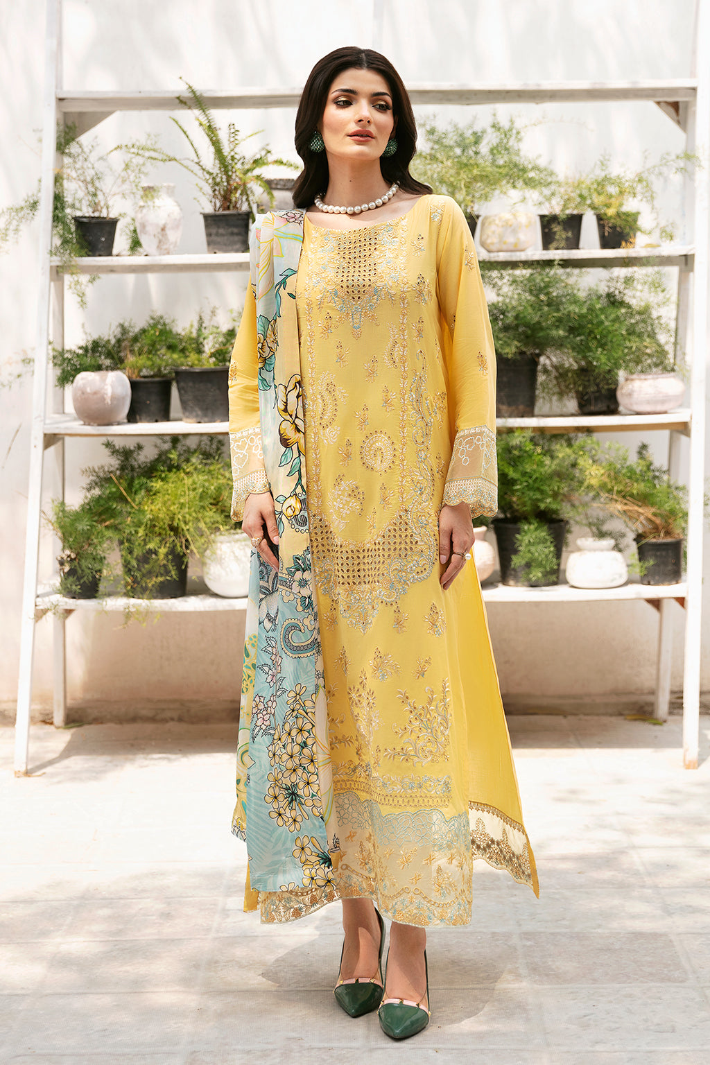 Ramsha | Andaaz Lawn Collection | Z-910 - Khanumjan  Pakistani Clothes and Designer Dresses in UK, USA