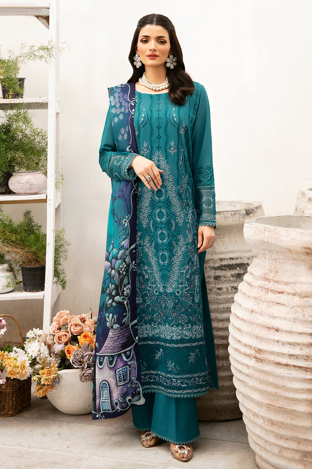 Ramsha | Andaaz Lawn Collection | Z-902 - Khanumjan  Pakistani Clothes and Designer Dresses in UK, USA