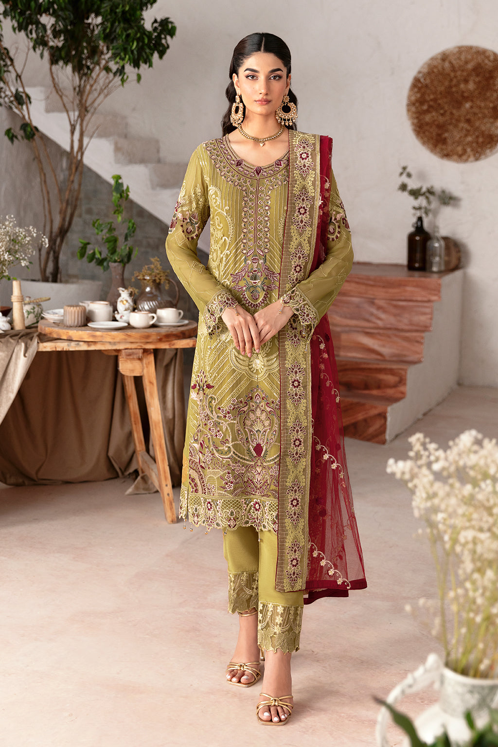 Ramsha | Rangoon Chiffon Collection 24 | D-1203 - Khanumjan  Pakistani Clothes and Designer Dresses in UK, USA