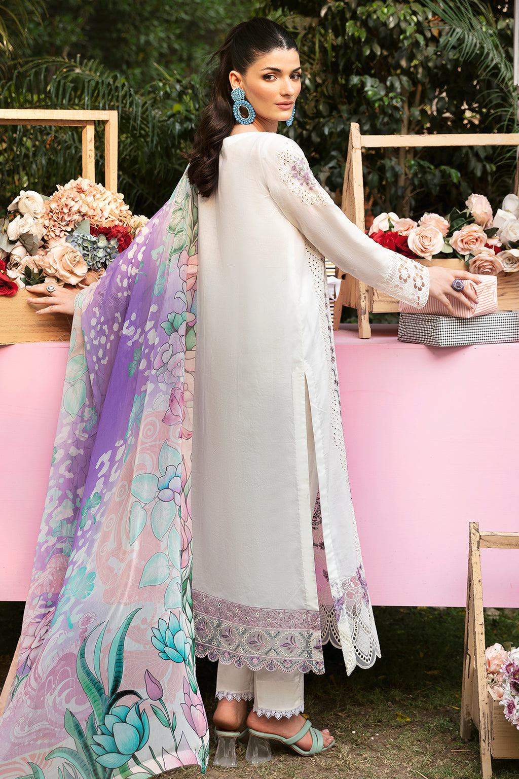 Ramsha | Andaaz Lawn Collection | Z-908 - Khanumjan  Pakistani Clothes and Designer Dresses in UK, USA