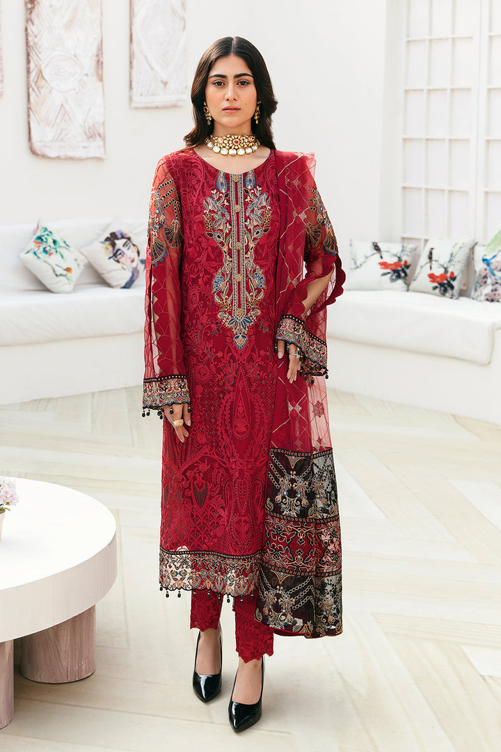 Ramsha | Chevron Chiffon Collection | A-803 - Khanumjan  Pakistani Clothes and Designer Dresses in UK, USA