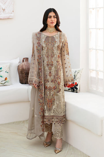 Ramsha | Chevron Chiffon Collection | A-806 - Khanumjan Pakistani Clothes and Designer Dresses in UK, USA