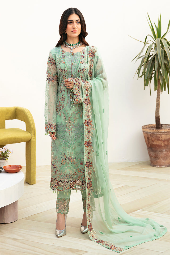 Ramsha | Chevron Chiffon Collection | A-804 - Khanumjan  Pakistani Clothes and Designer Dresses in UK, USA