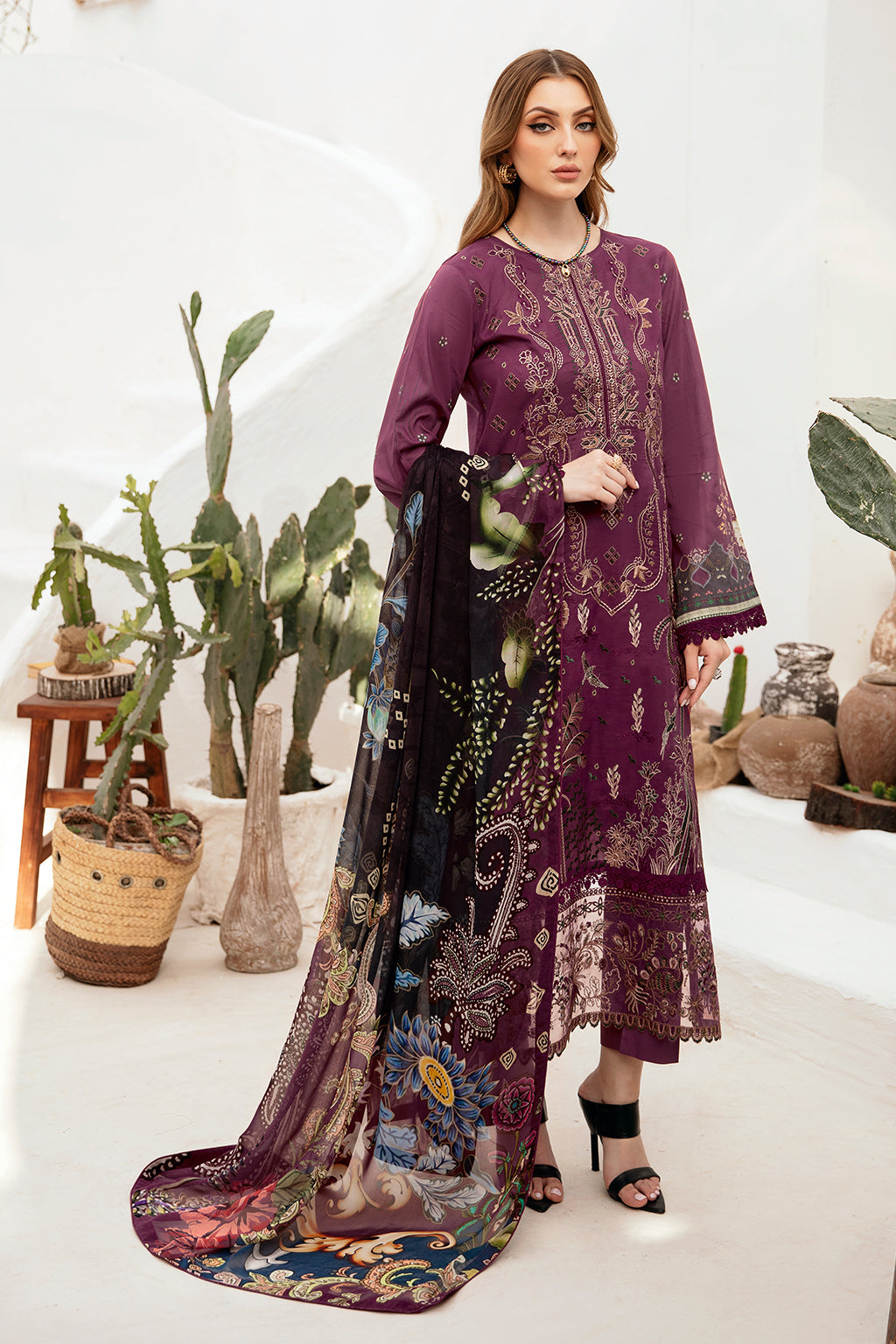 Ramsha | Ghazal Lawn 24 | G-205 - Khanumjan  Pakistani Clothes and Designer Dresses in UK, USA