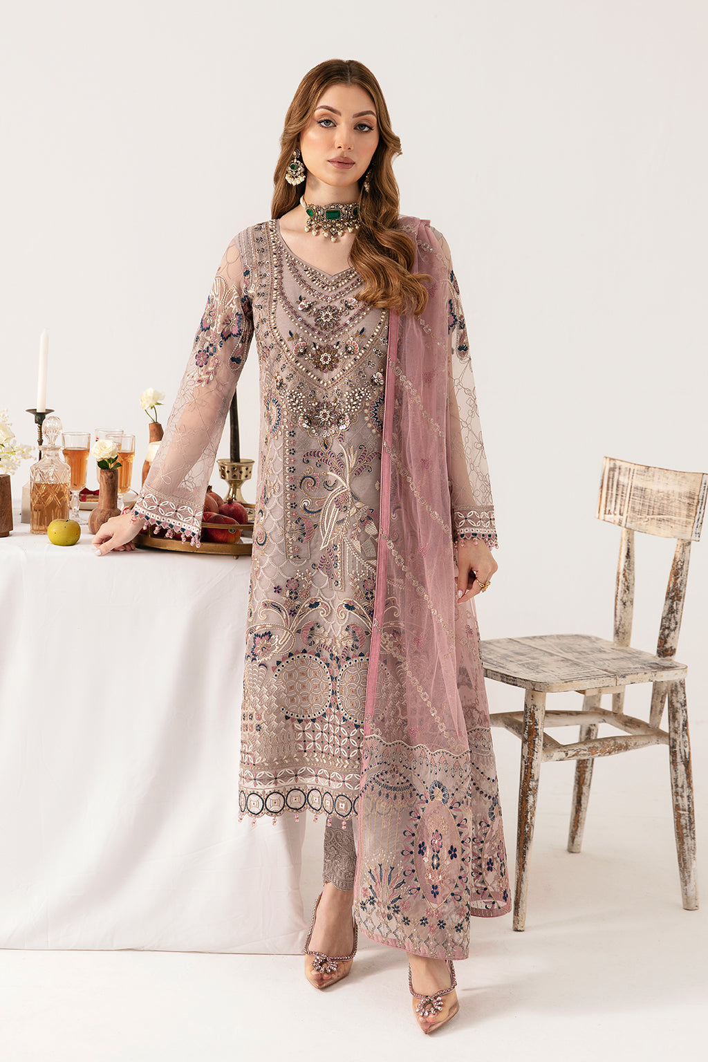 Ramsha | Minhal Organza Collection | M-1110 - Khanumjan  Pakistani Clothes and Designer Dresses in UK, USA