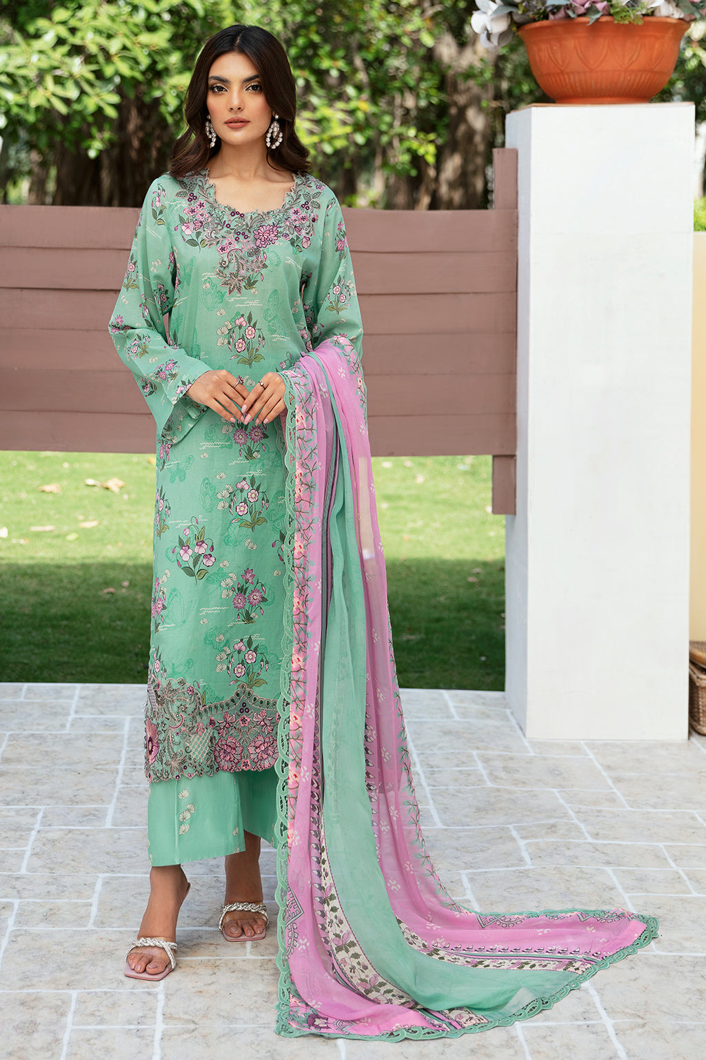 Ramsha | Rangrez Lawn Collection | N-510 - Khanumjan  Pakistani Clothes and Designer Dresses in UK, USA