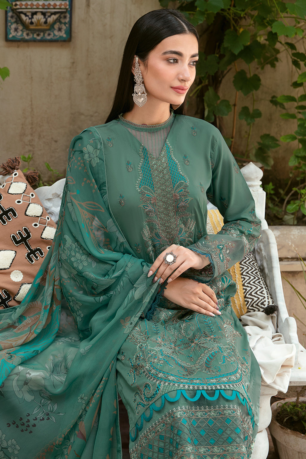Ramsha | Luxury Lawn 24 | L-804 - Khanumjan  Pakistani Clothes and Designer Dresses in UK, USA