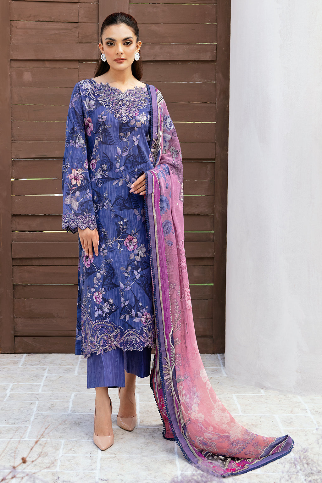 Ramsha | Rangrez Lawn Collection | N-509 - Khanumjan  Pakistani Clothes and Designer Dresses in UK, USA