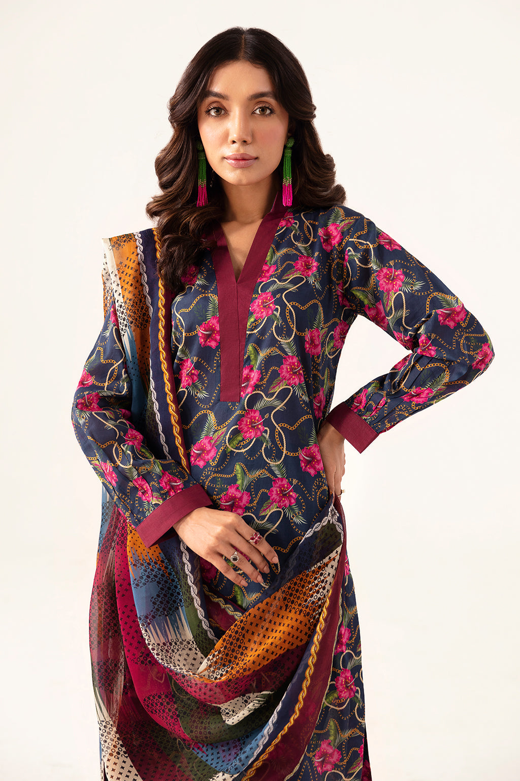 Ramsha | Pinted Lawn | RP-101 - Khanumjan  Pakistani Clothes and Designer Dresses in UK, USA