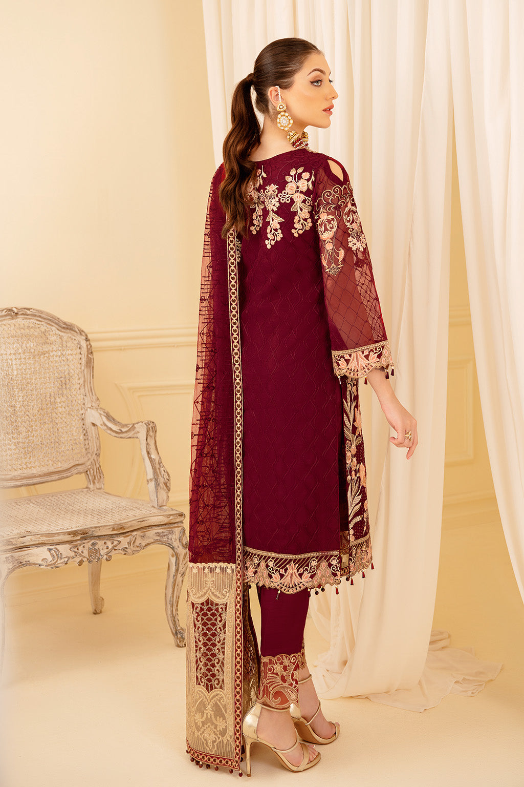 Ramsha | Minhal Organza Collection | M-706 - Khanumjan  Pakistani Clothes and Designer Dresses in UK, USA