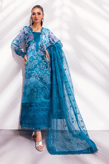 Nureh | Ballerina Formals | Blue Charm - Khanumjan Pakistani Clothes and Designer Dresses in UK, USA