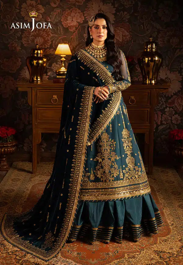 Asim Jofa | Makhmal Wedding Velvet 23 | AJMM-07 - Khanumjan  Pakistani Clothes and Designer Dresses in UK, USA