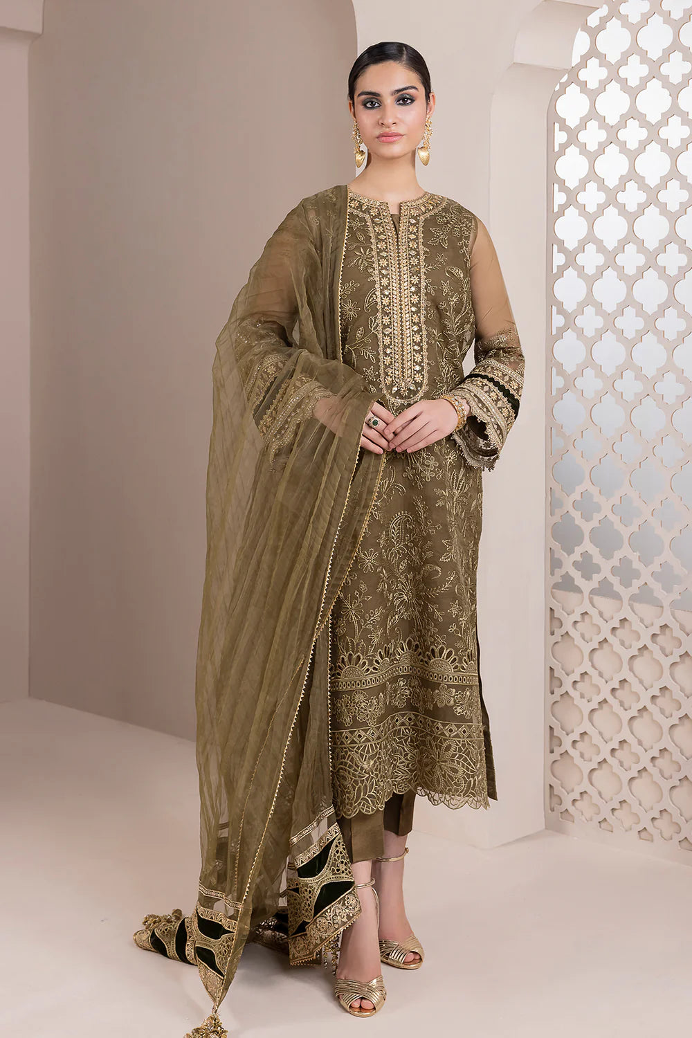 Baroque | Formals Collection | UF-414 - Khanumjan  Pakistani Clothes and Designer Dresses in UK, USA