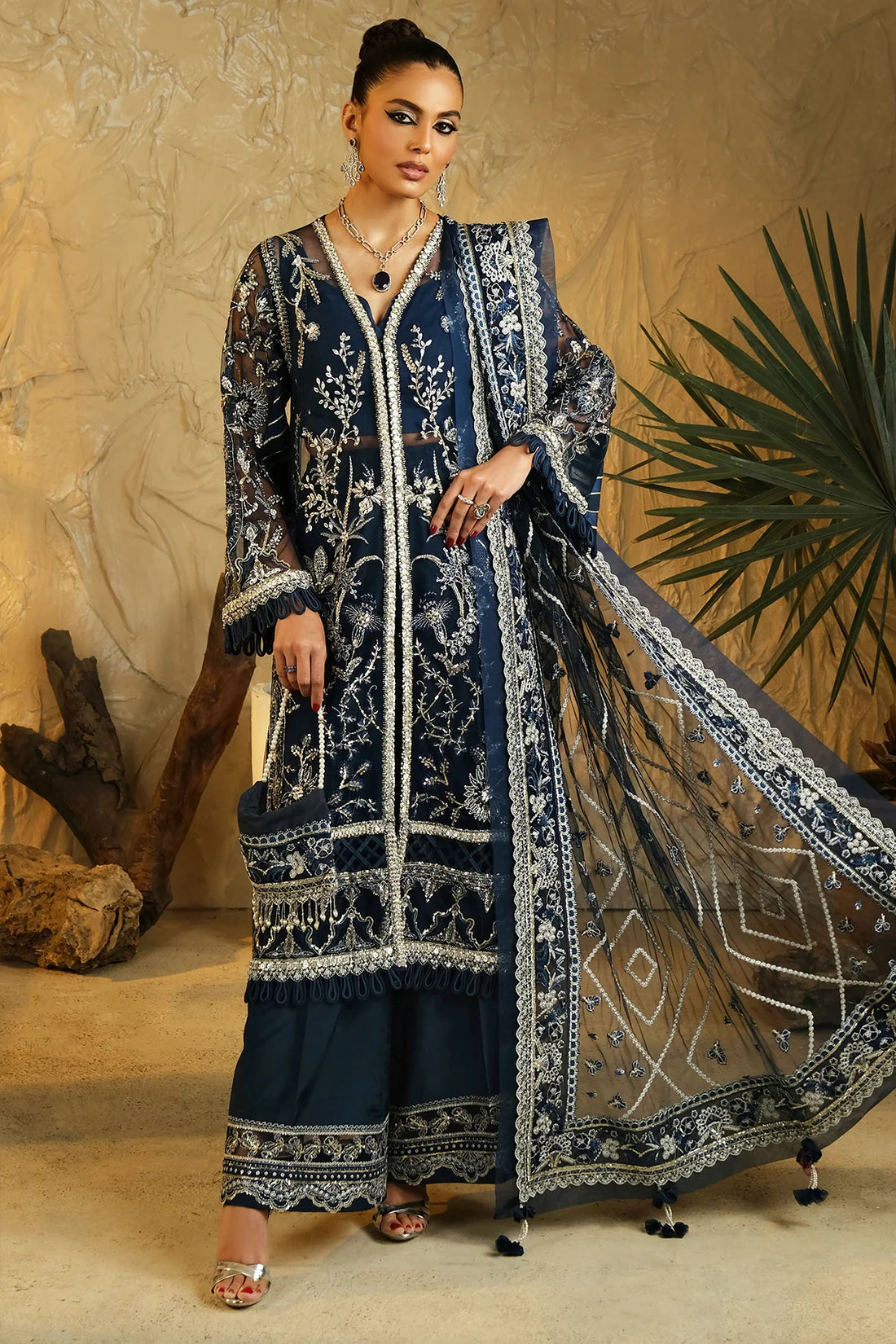 Mina Kashif | Kahani Luxury Formals 23 | Emerald - Khanumjan  Pakistani Clothes and Designer Dresses in UK, USA