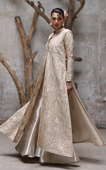 Threads and Motifs | Formal Dresses 25 | NET EMBROIDERED JACKET WITH GHARARA