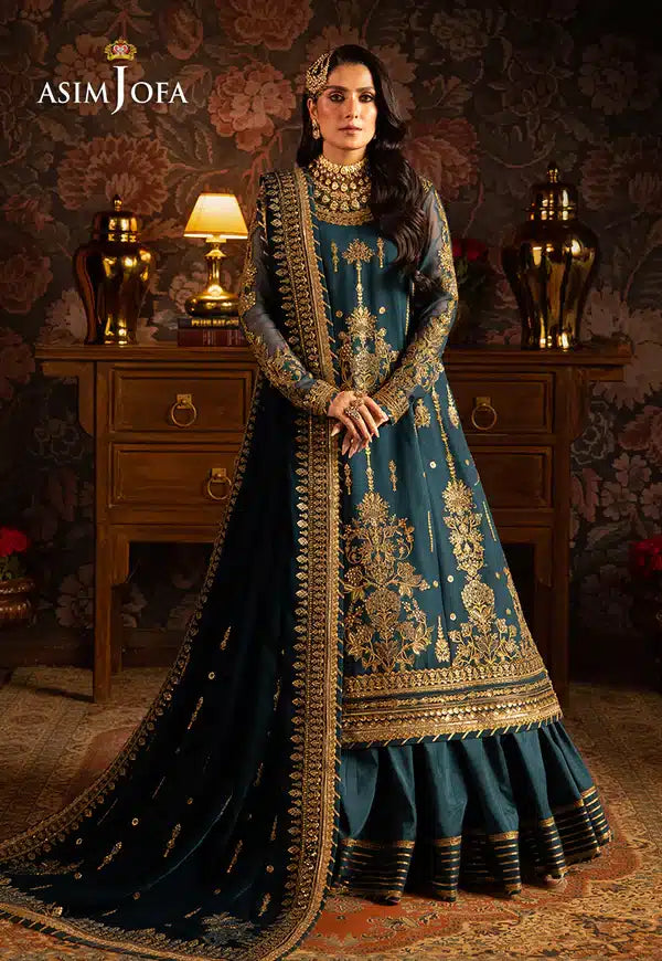 Asim Jofa | Makhmal Wedding Velvet 23 | AJMM-07 - Khanumjan  Pakistani Clothes and Designer Dresses in UK, USA