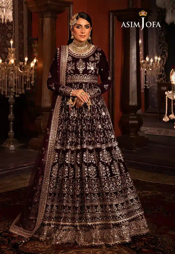 Asim Jofa | Makhmal Wedding Velvet 23 | AJMM-11 - Khanumjan  Pakistani Clothes and Designer Dresses in UK, USA
