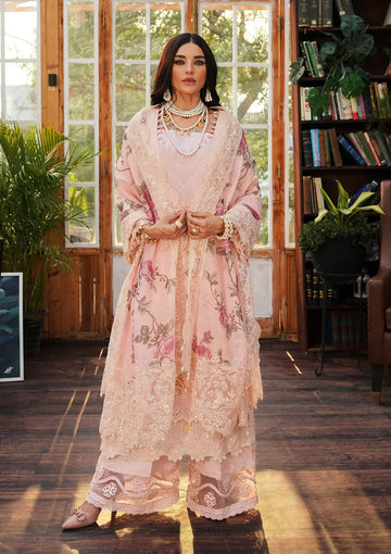 Kahf Premium | Luxury Lawn 24 | KLE-05B Coralyn - Khanumjan Pakistani Clothes and Designer Dresses in UK, USA