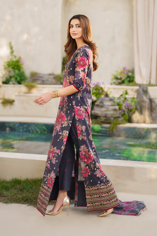 Iznik | Exclusive Lawn | SFL-12 EMBROIDERED LAWN - Khanumjan  Pakistani Clothes and Designer Dresses in UK, USA