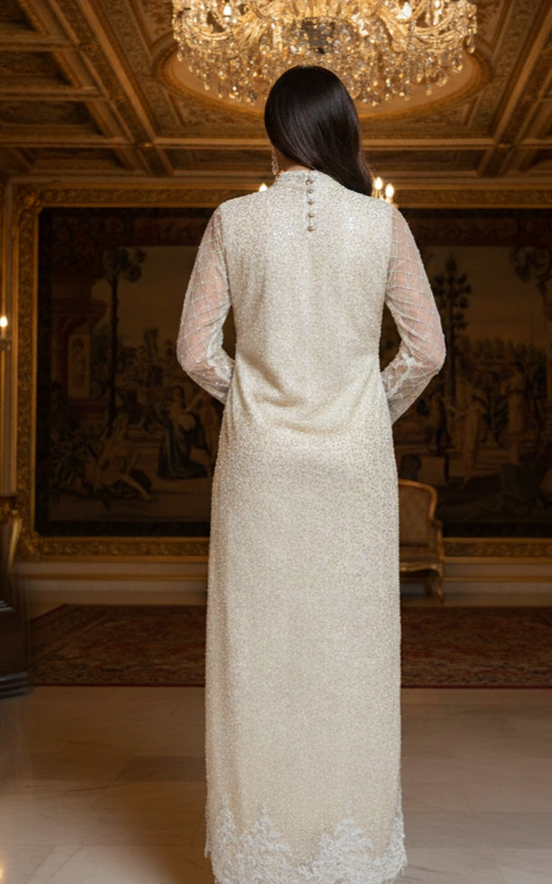 Threads and Motifs | Formal Dresses 25 | Net Embroidered Shirt With Trouser