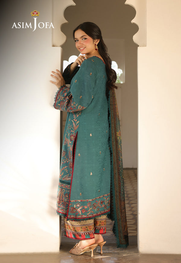 Asim Jofa | Summer Rhapsody | AJUBU-03 Embroidered Jacquard